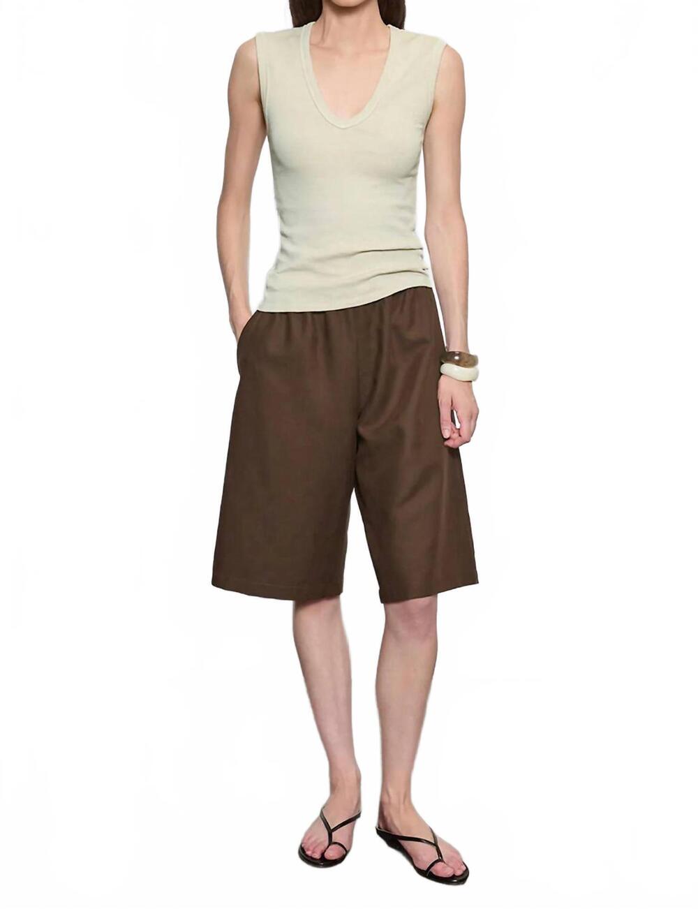 NEW ENZA COSTA textured rib sleeveless tank top in beach glass